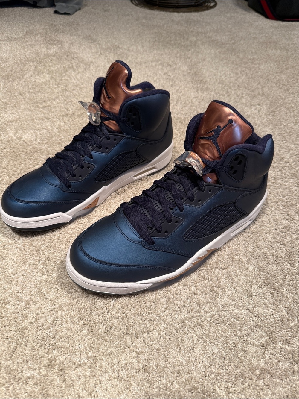 Jordan 5 Retro Bronze. Never worn. No box.